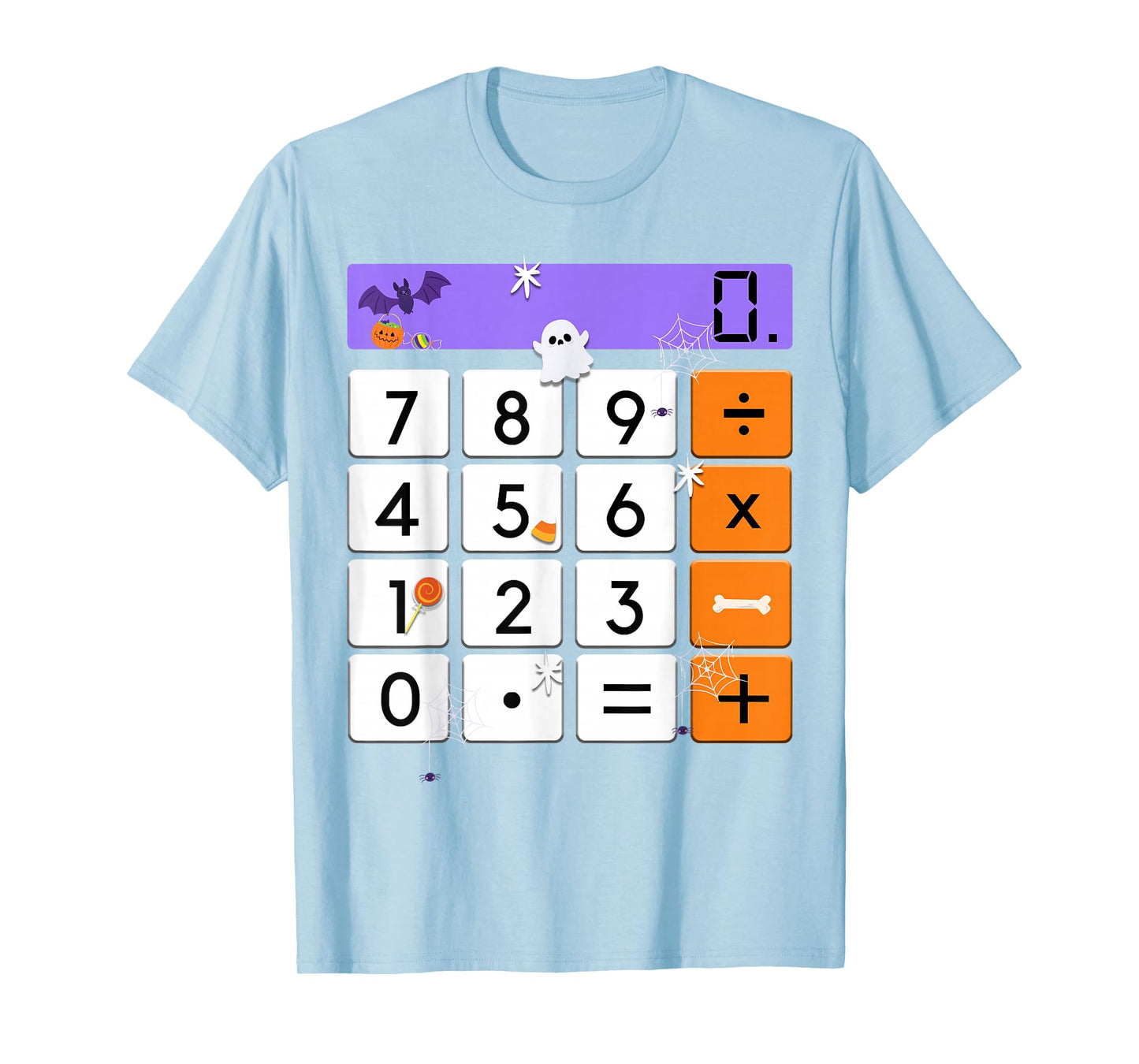 Funny Math Teacher Halloween Costume Calculator Math Pun T-Shirt