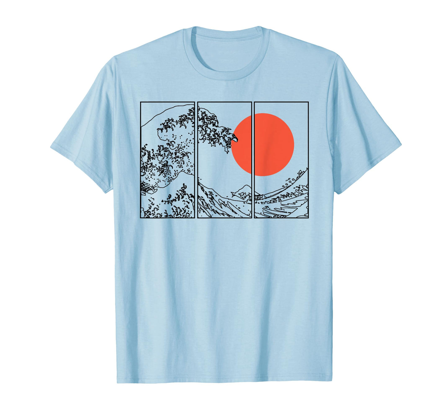 Vaporwave Great Wave off Kanagawa Japan Art Glitch men women T-Shirt
