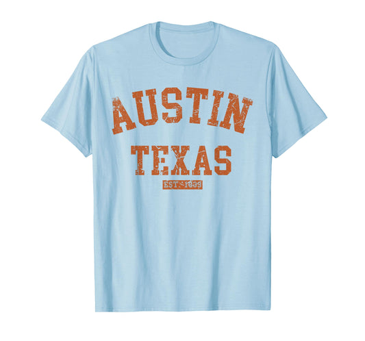 Vintage Austin Texas Athletic TX Sports Design T-Shirt