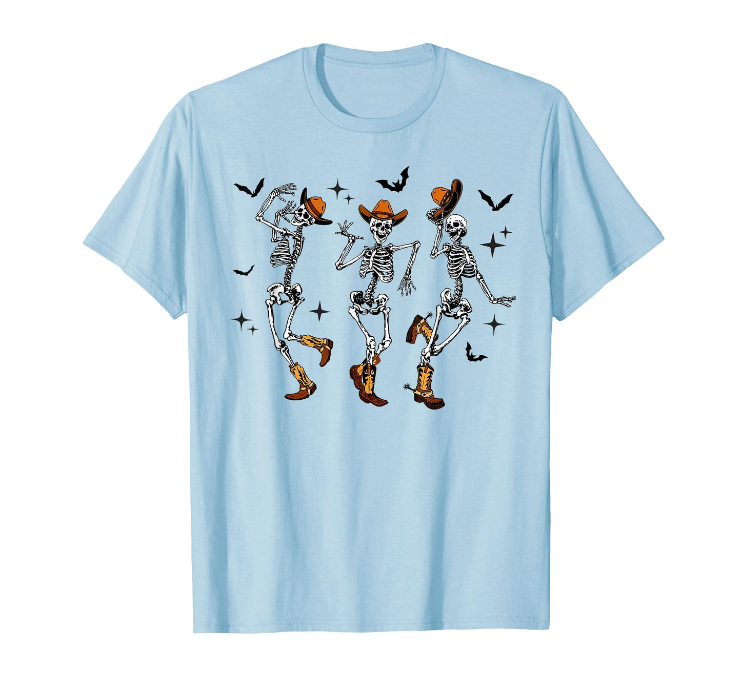 Skeleton Cowboy Dancing Halloween T-Shirt