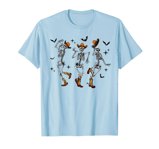 Skeleton Cowboy Dancing Halloween T-Shirt