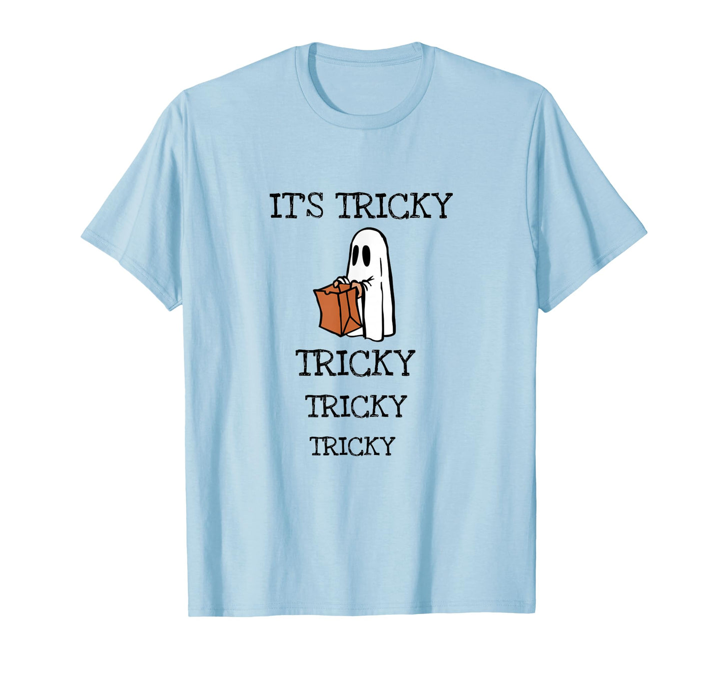It's Tricky Tricky Ghost Halloween Funny Music T-Shirt