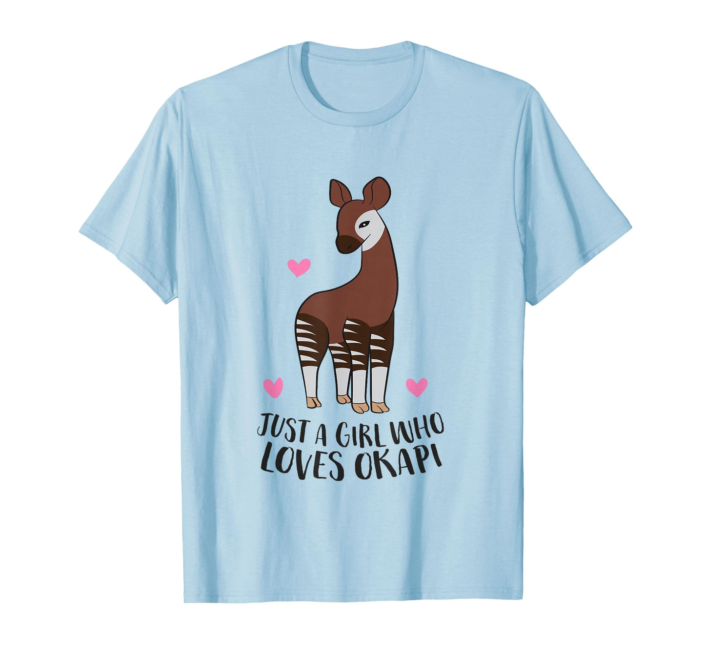 Cute Okapi Girl Just a Girl Who Loves Okapis T-Shirt