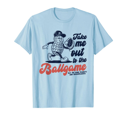 Funny Peanuts Take Me Out To The Ball Game Baseball Moms T-Shirt