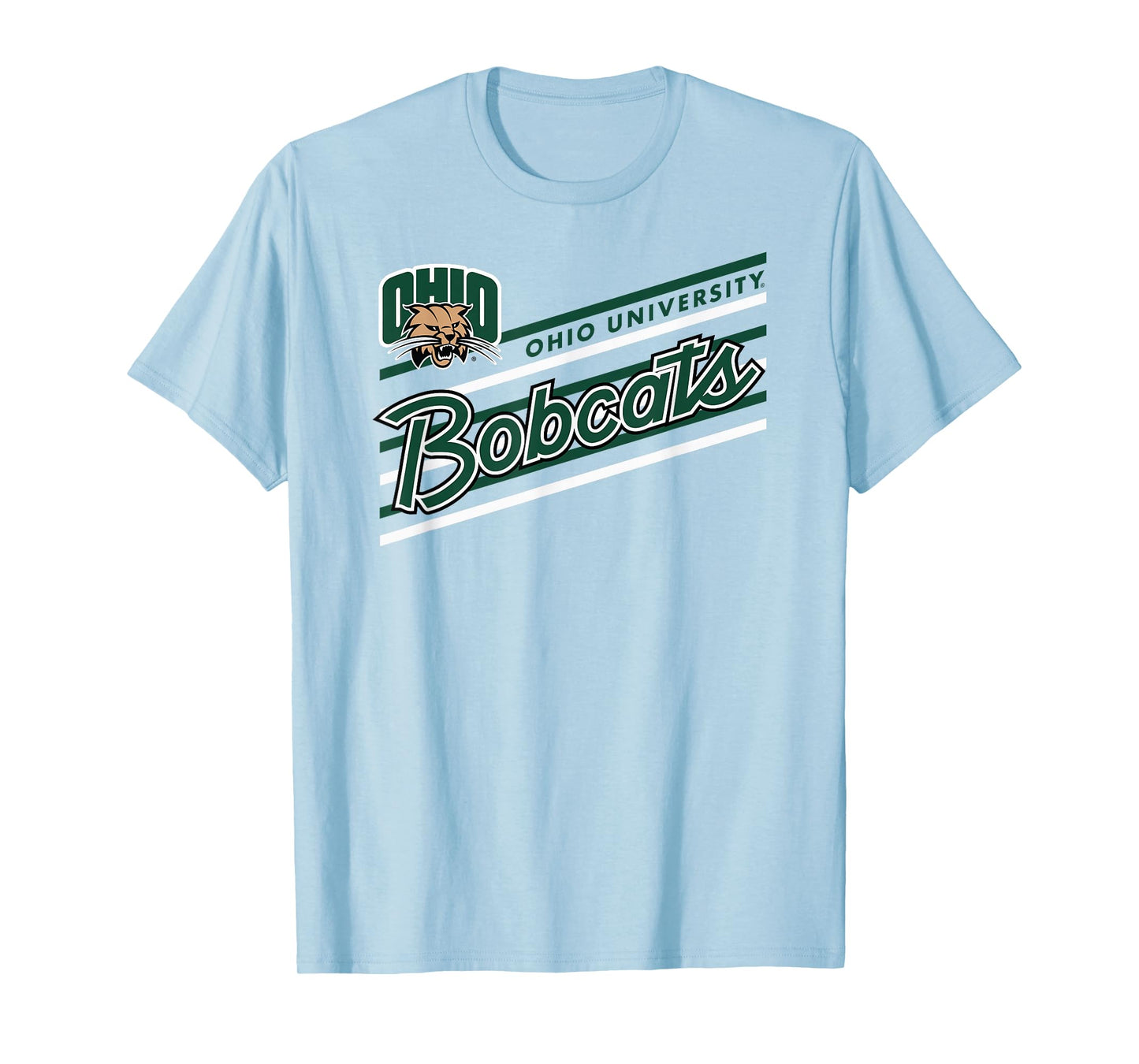 Ohio Bobcats Retro Performer Gray Officially Licensed T-Shirt