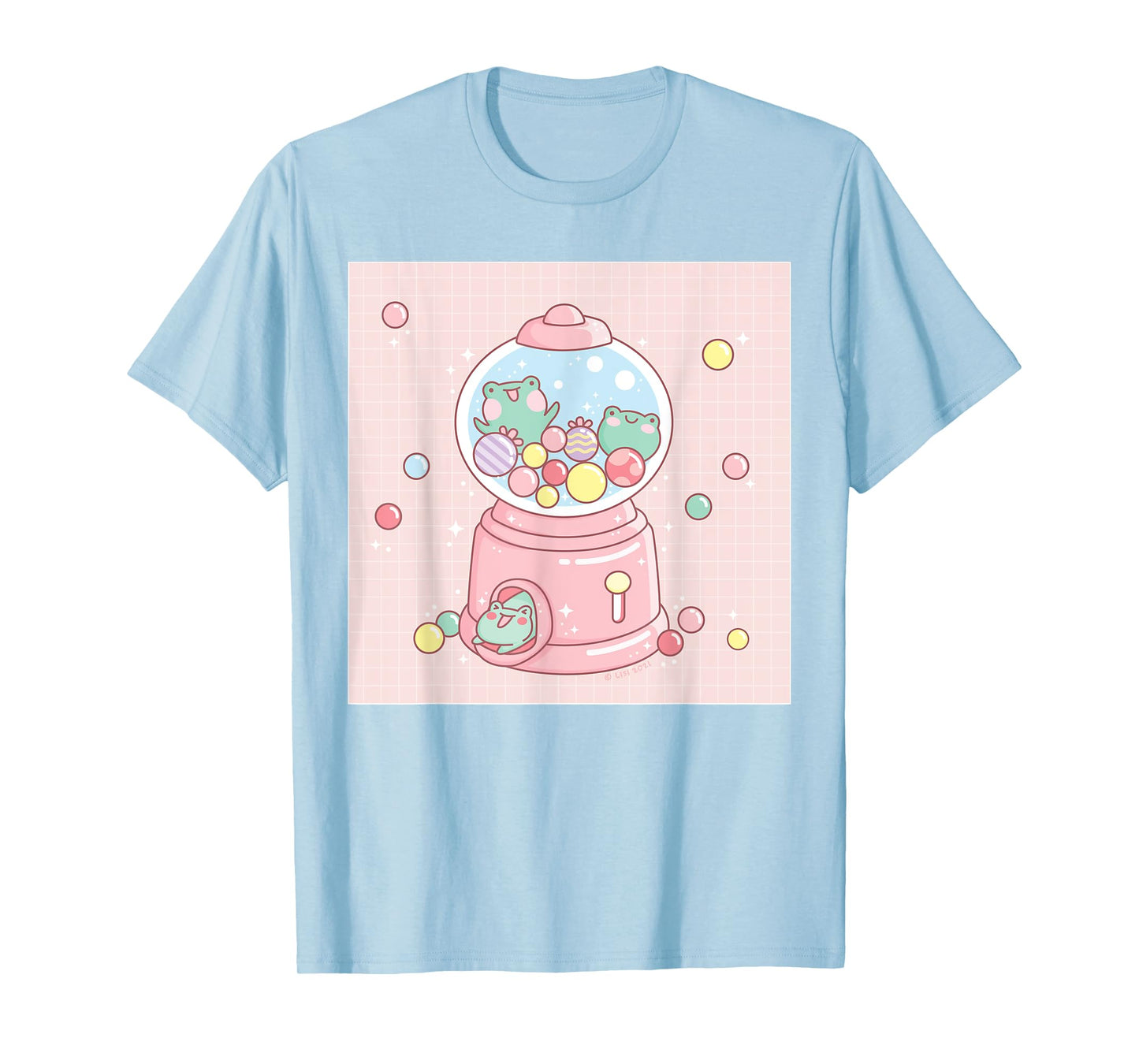 Cute Frog Gumball Machine Funny Kawaii Aesthetic T-Shirt