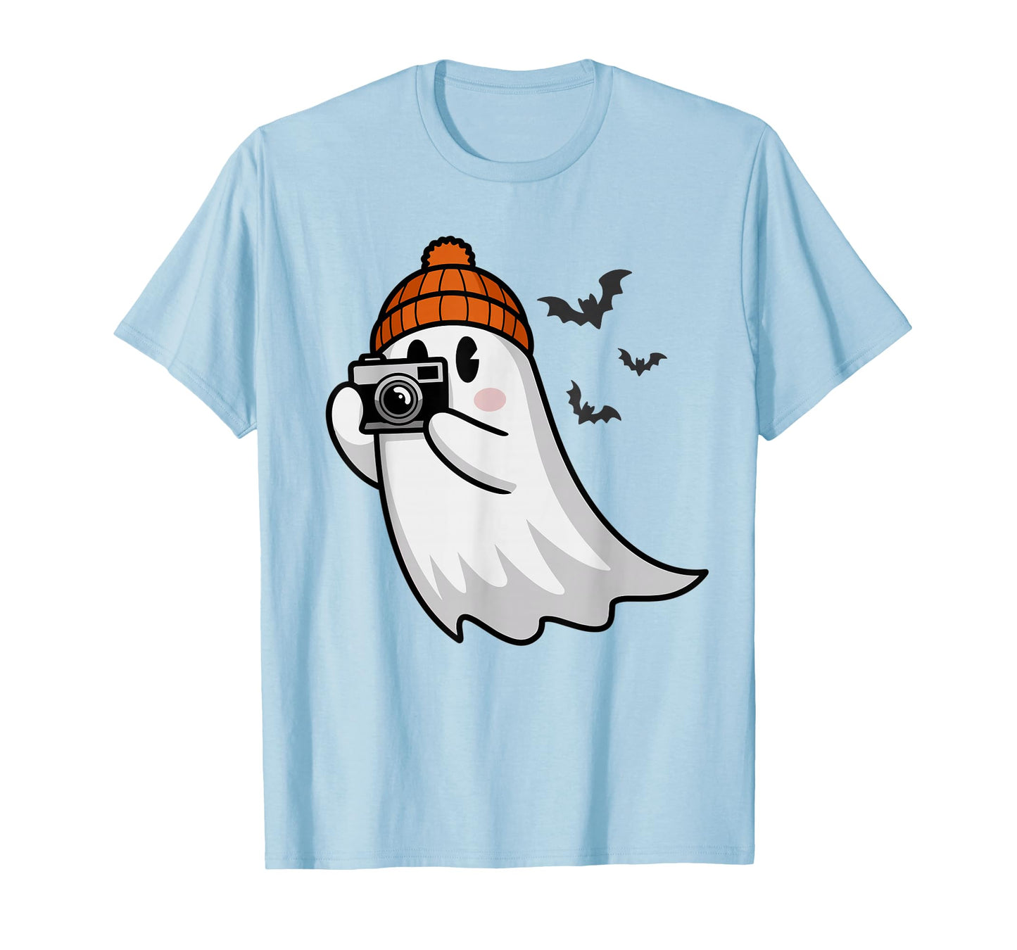 Funny Ghost Photography Camera Spooky Halloween Photographer T-Shirt