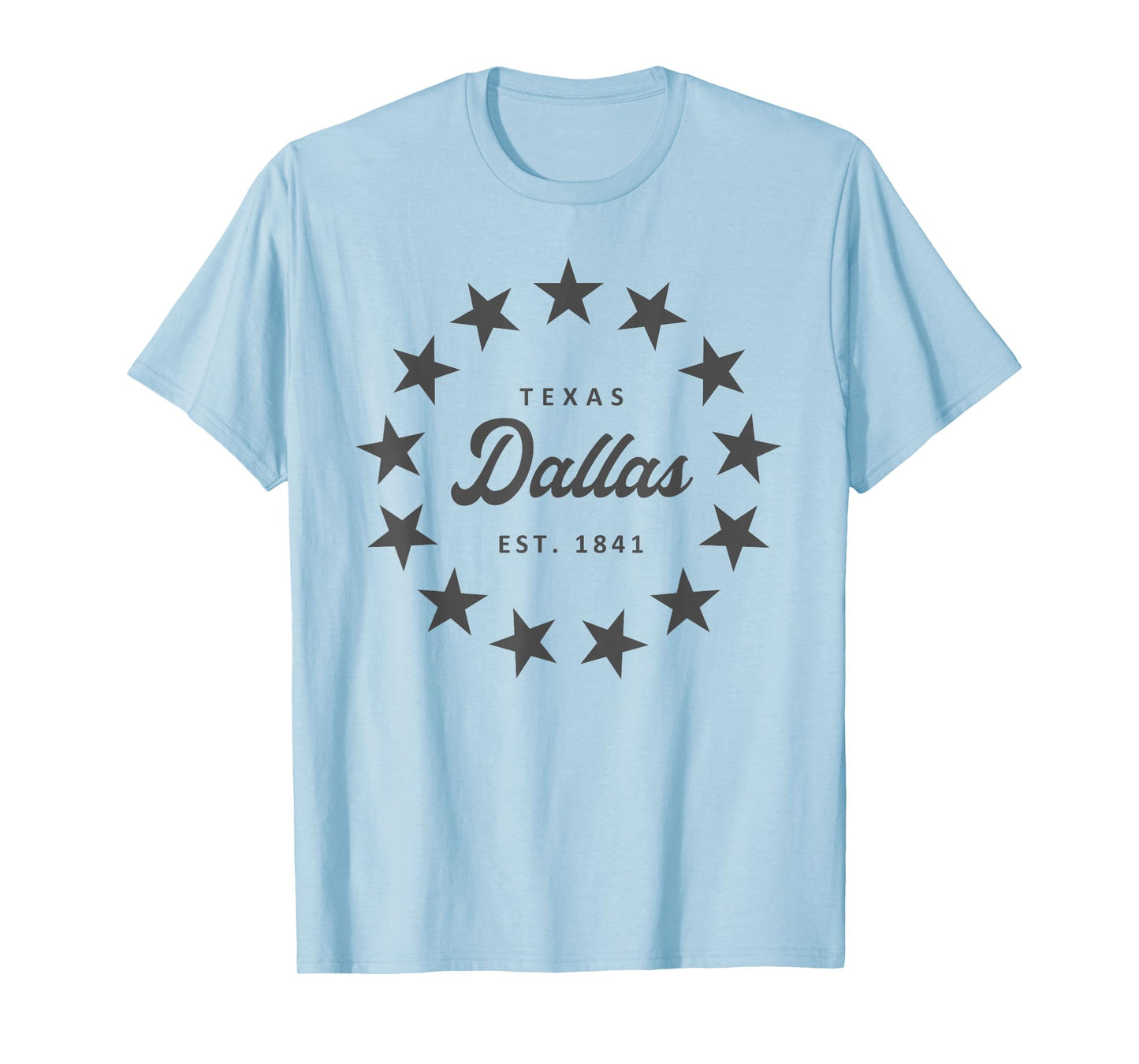 Dallas Texas Classic Vintage Retro Style Novelty Graphic T-Shirt