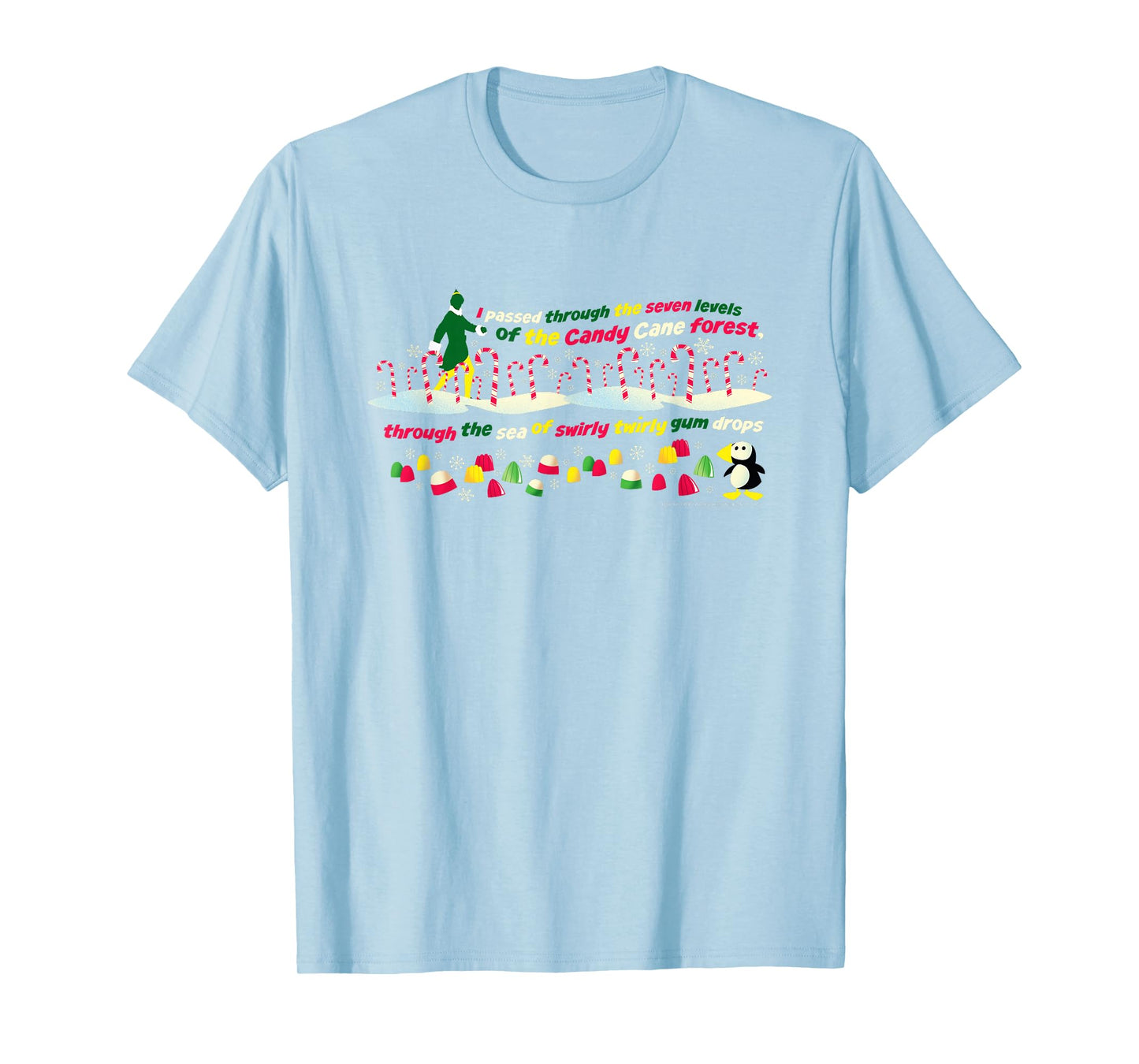 Elf Movie Candy Cane Forest T-Shirt