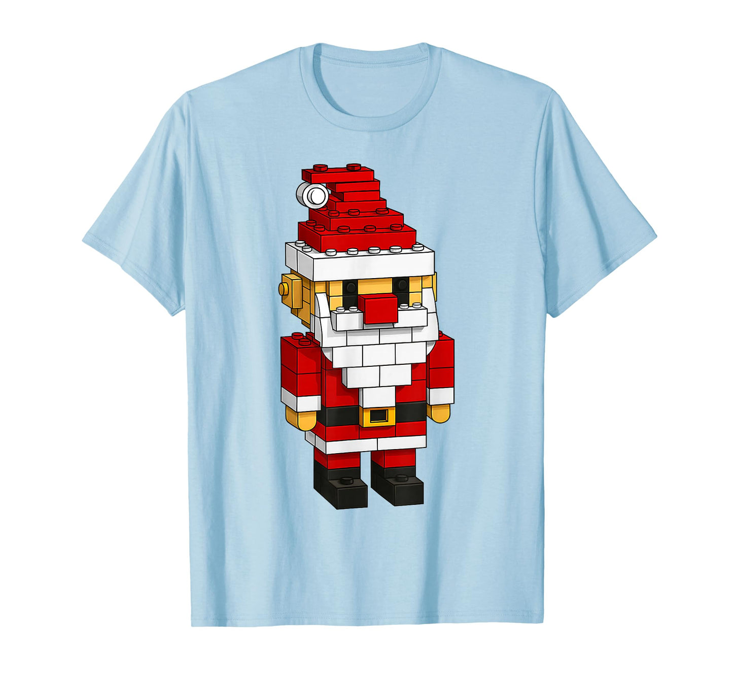 Santa Building Block Master Builders Merry Christmas Kids T-Shirt