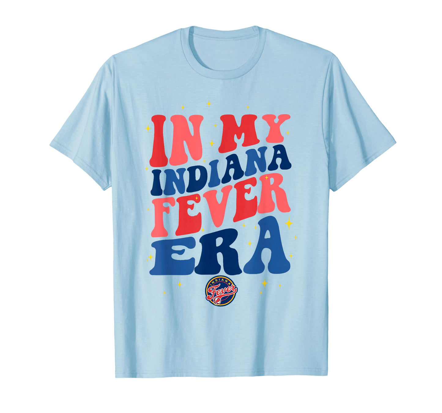 WNBA In My Indiana Fever Era Retro Wave Logo T-Shirt