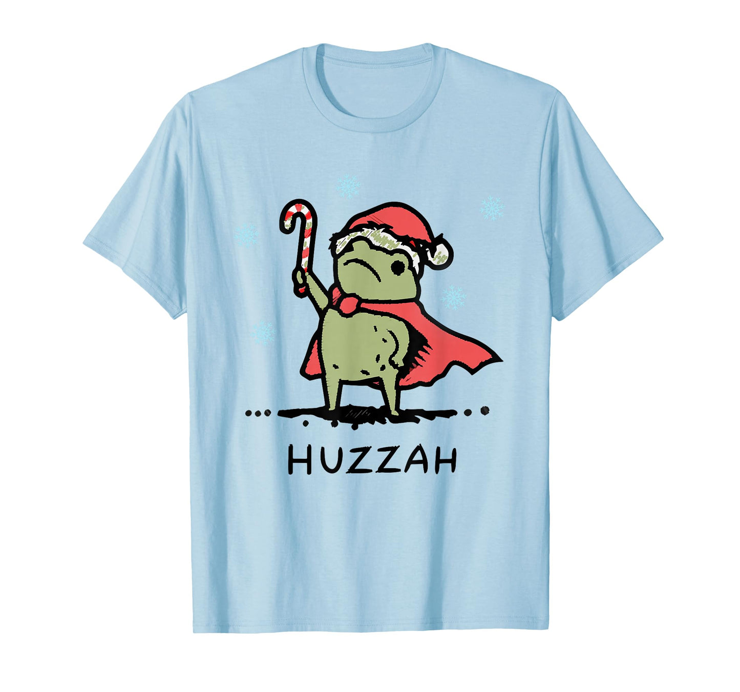 Frog Huzzah Frog Knight Funny Sword Meme Quote Christmas T-Shirt