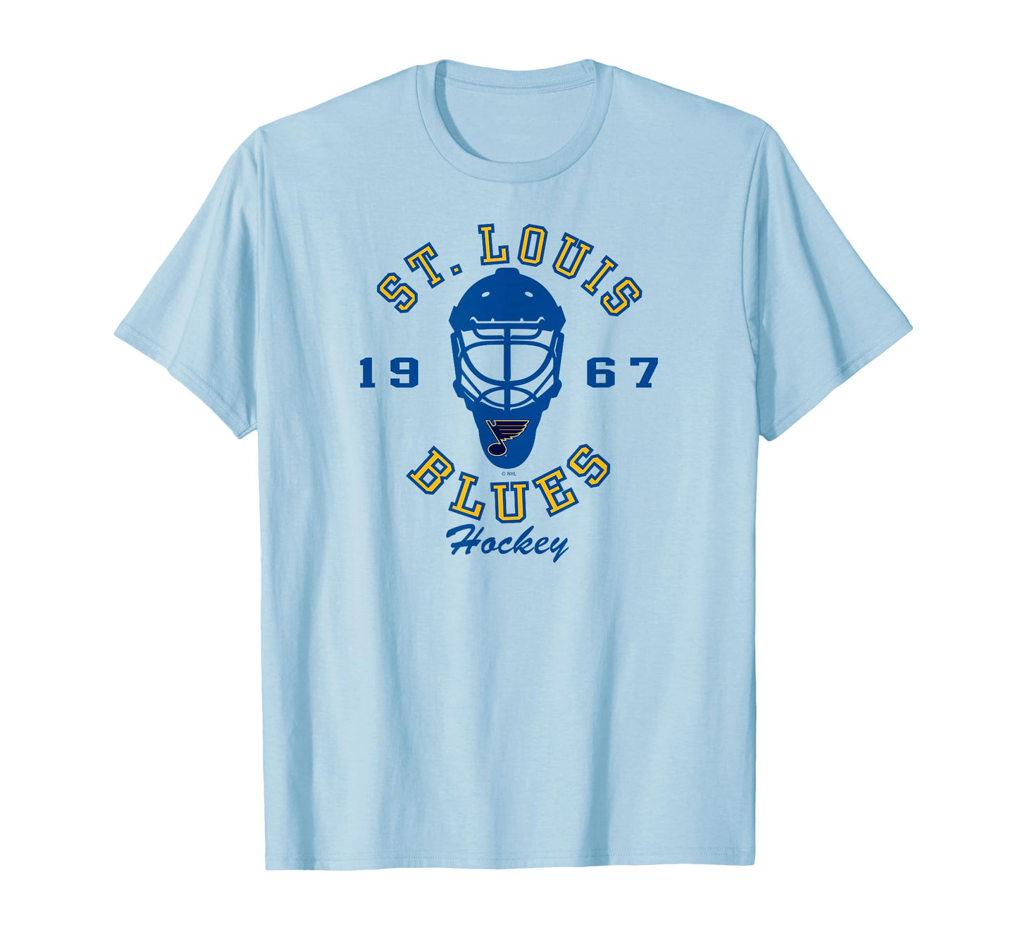 St. Louis Blues Hockey Mask Gray Officially Licensed T-Shirt