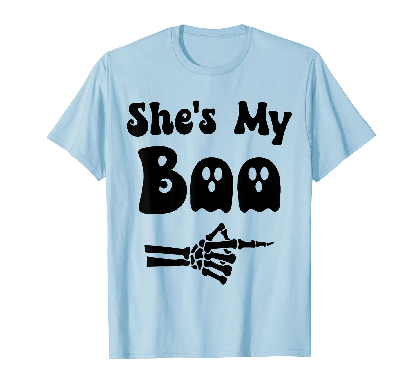 She's My Boo Matching Halloween Pajama Couples He's My Boo T-Shirt