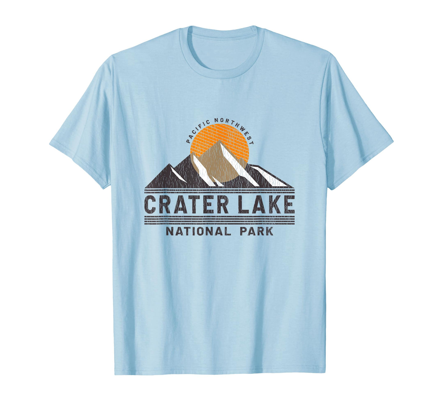 Retro Crater Lake National Park - Pacific Northwest Souvenir T-Shirt