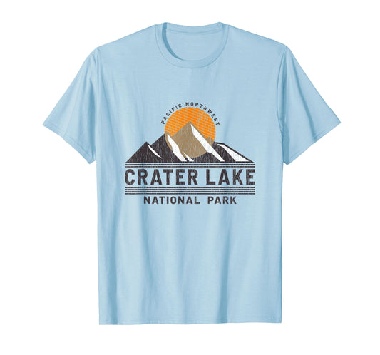 Retro Crater Lake National Park - Pacific Northwest Souvenir T-Shirt
