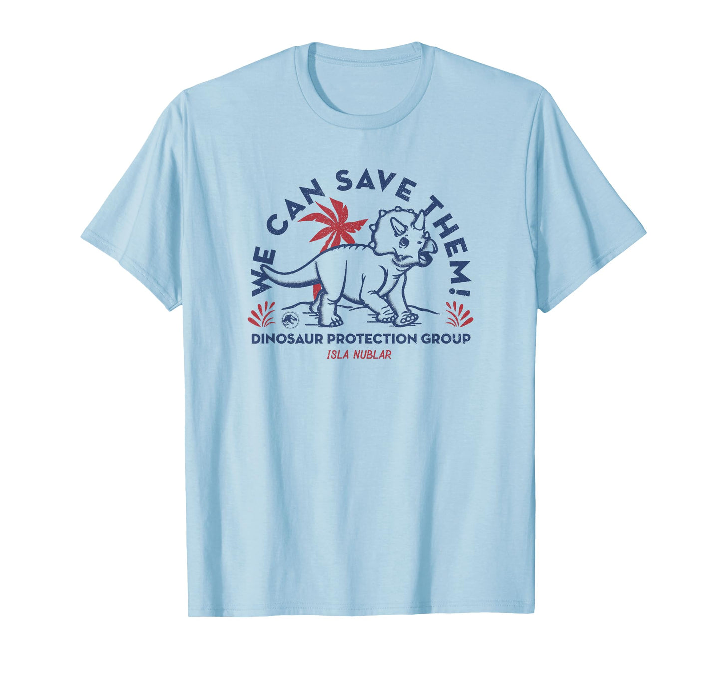 Jurassic World Save The Triceratops Poster T-Shirt
