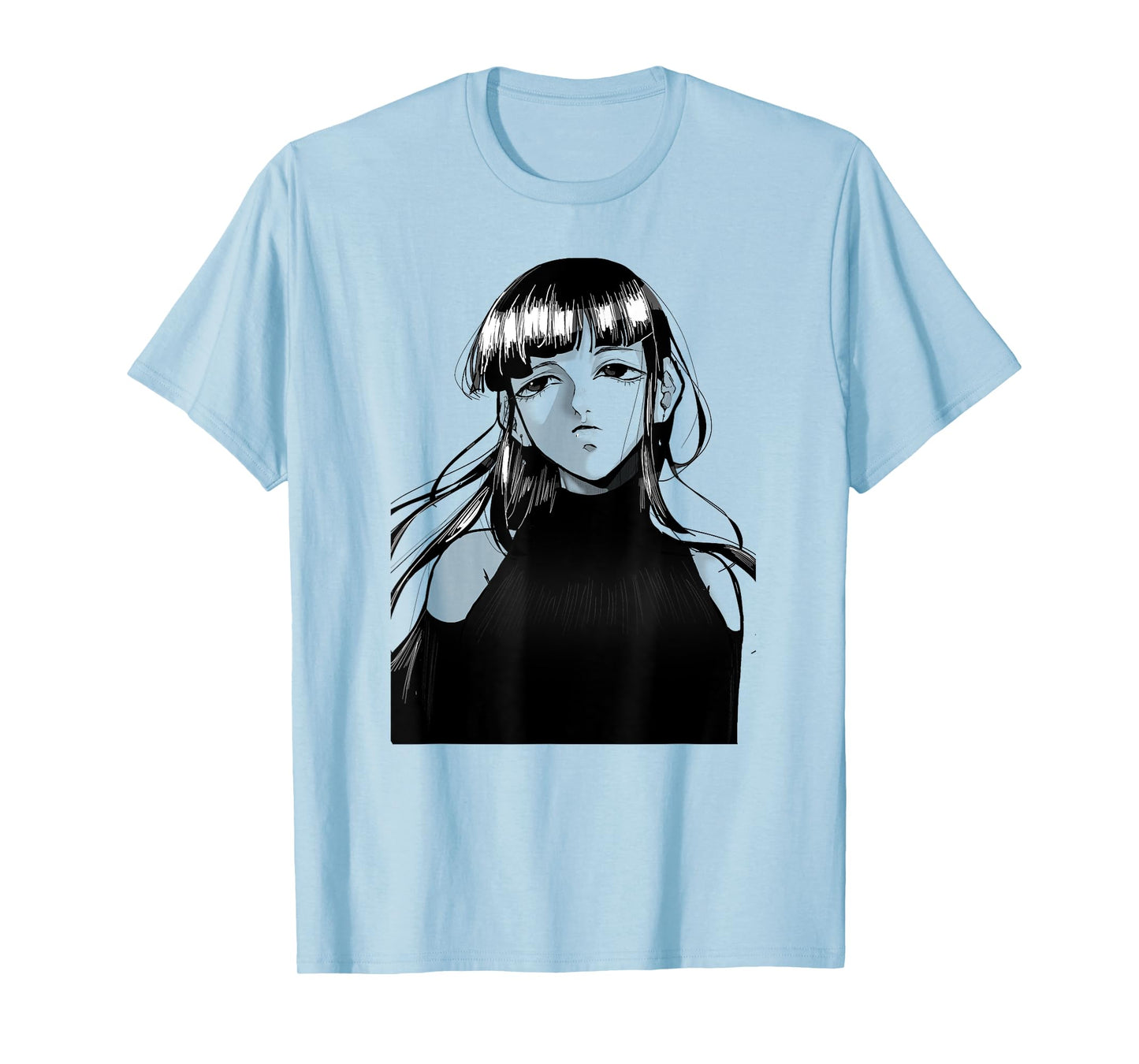 Anime Girl Illustration, Japanese Style T-Shirt