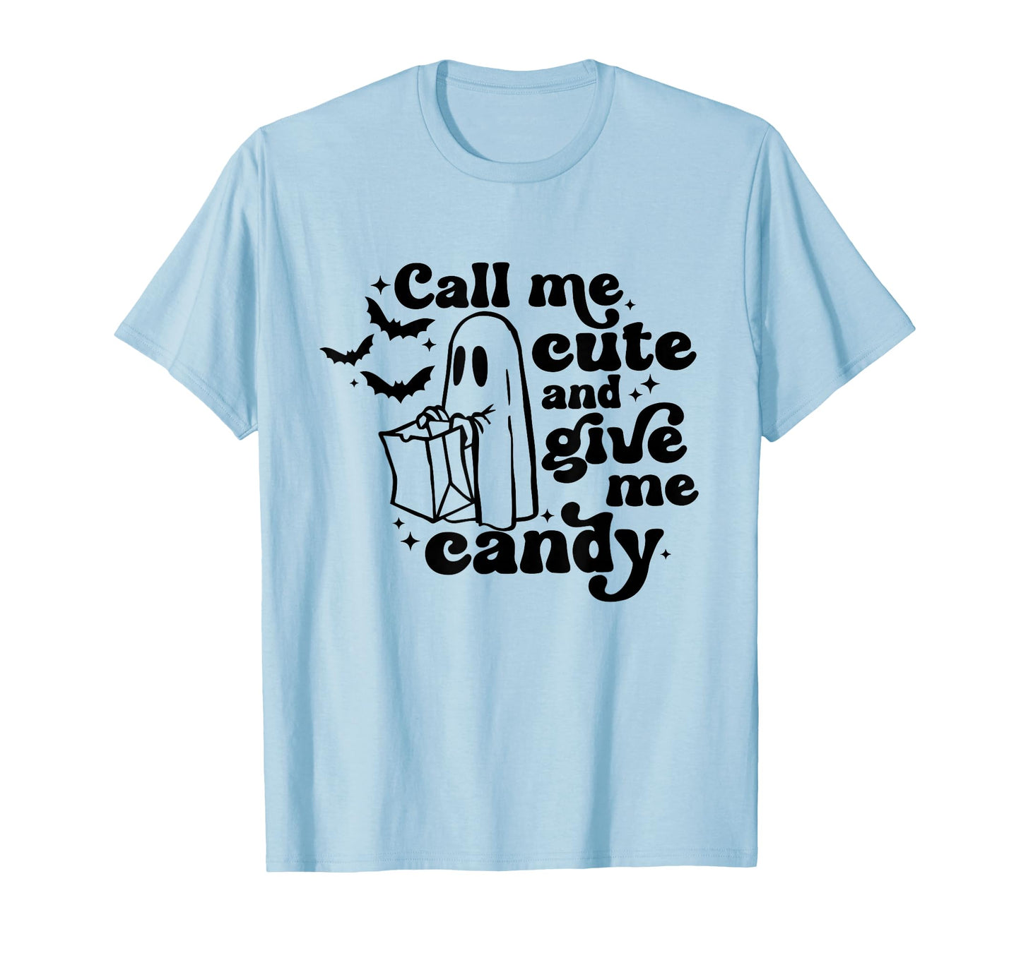 Retro Give Me Candy Call Me Cute Funny Halloween Cute Boo T-Shirt