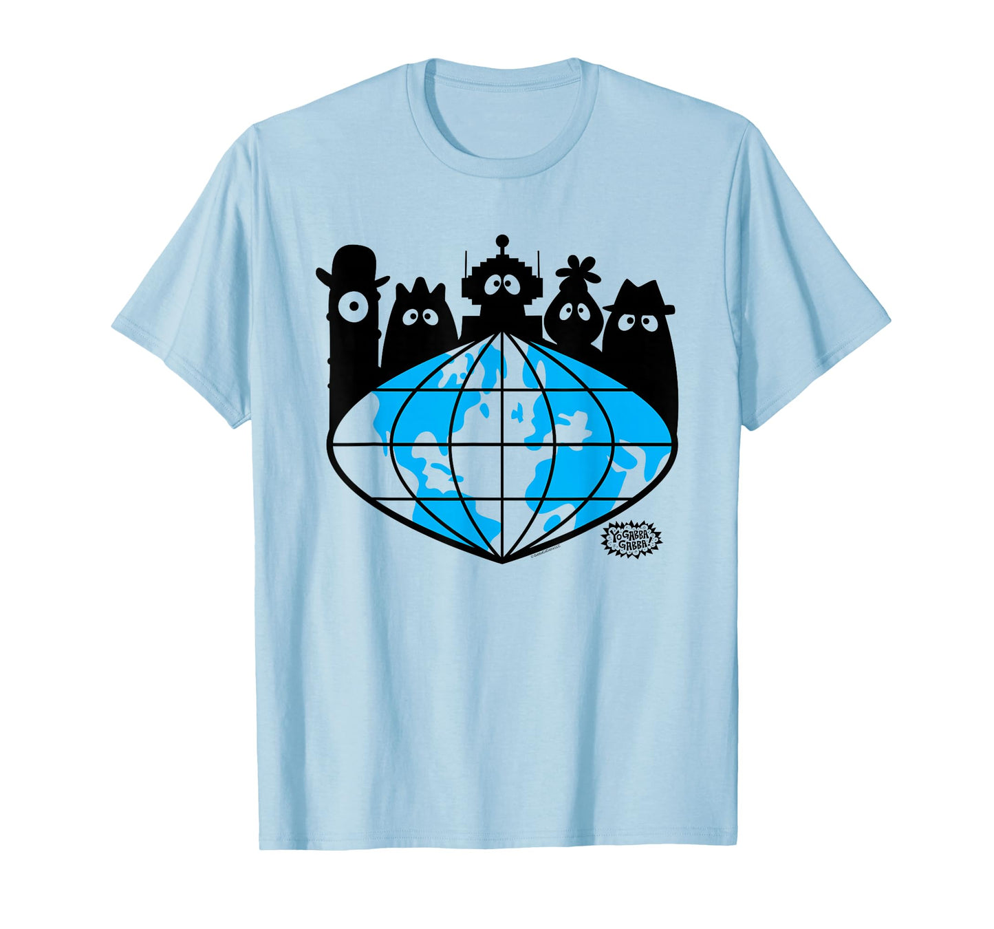 Yo Gabba Gabba! Global Logo with Silhouettes TV Show T-Shirt