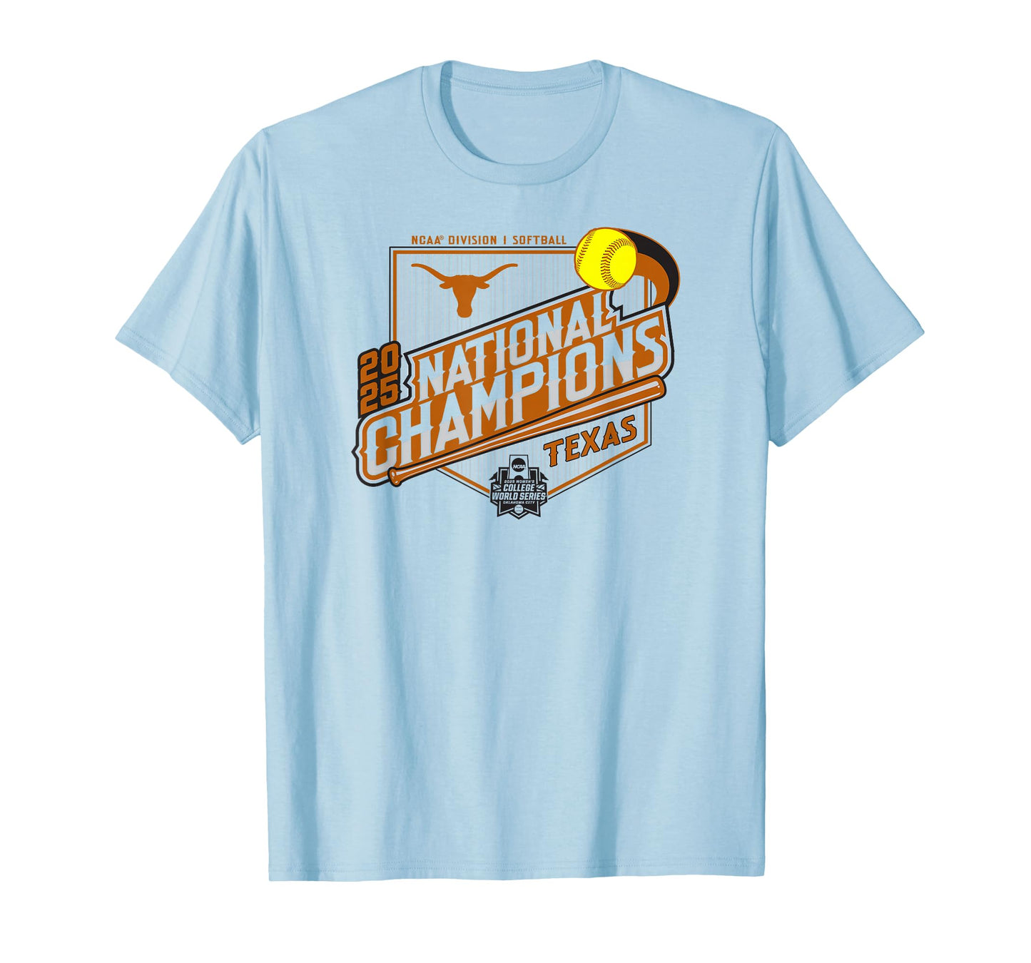 Texas Longhorns Softball National Champs 2025 WCWS White T-Shirt