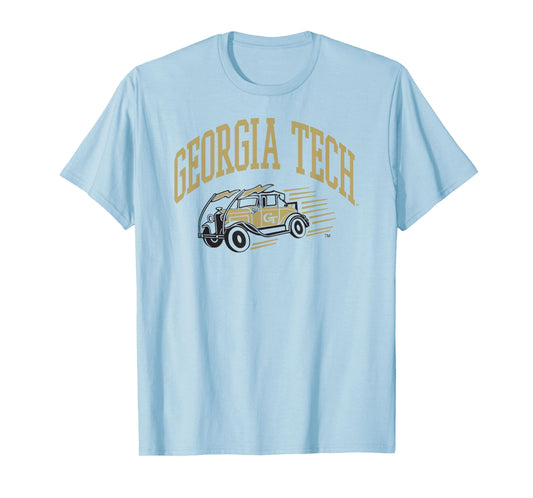 Georgia Tech Yellow Jackets Fan Car White T-Shirt