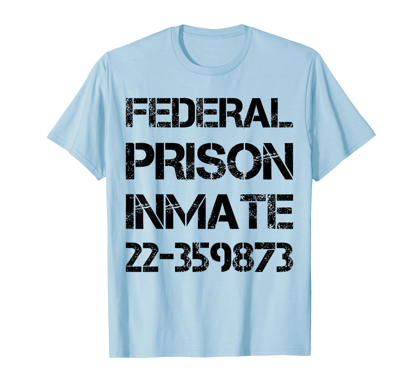 Halloween Federal Prison Jail Inmate Prisoner Costume T-Shirt