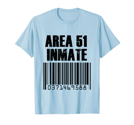Area 51 Inmate Barcode Alien Green Costume T-Shirt