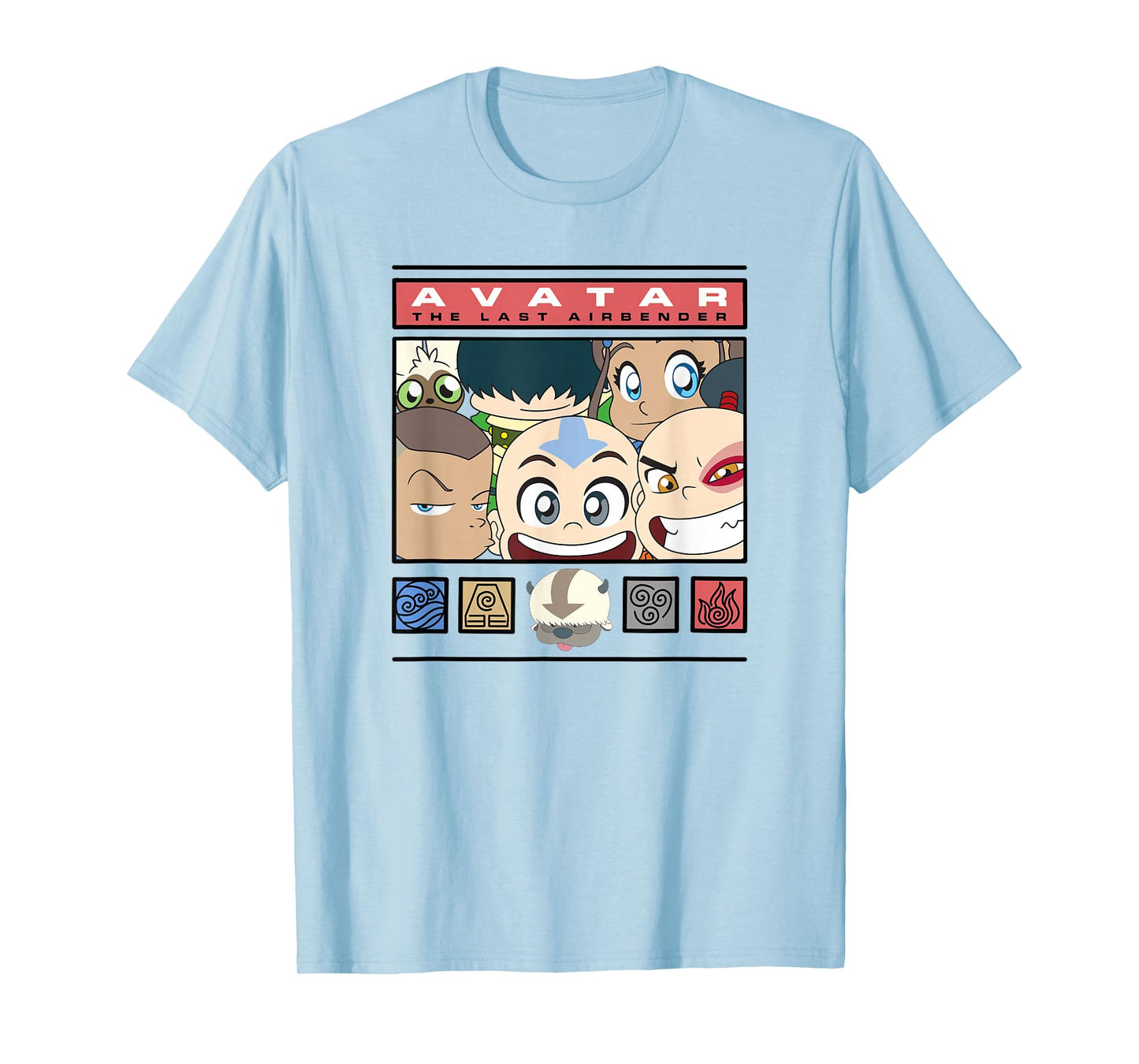 Avatar: The Last Airbender Group Chibi Photo Frame T-Shirt