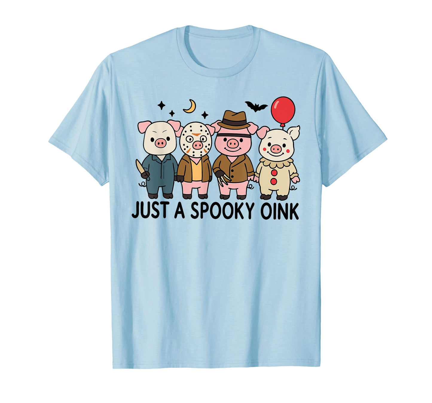 Just A Spooky Oink Funny Pig Ghost Halloween Spooky Season T-Shirt