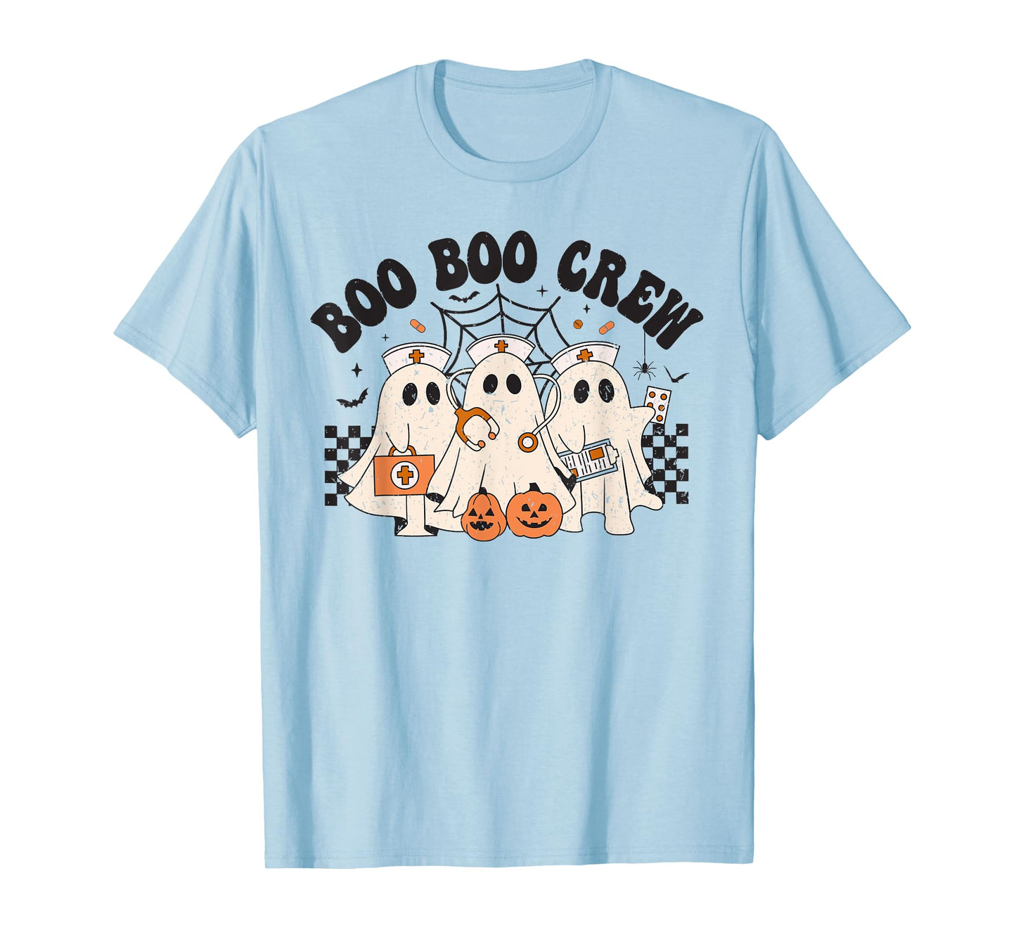 Boo Boo Crew Nurse Funny Ghost Women Halloween Nurse T-Shirt