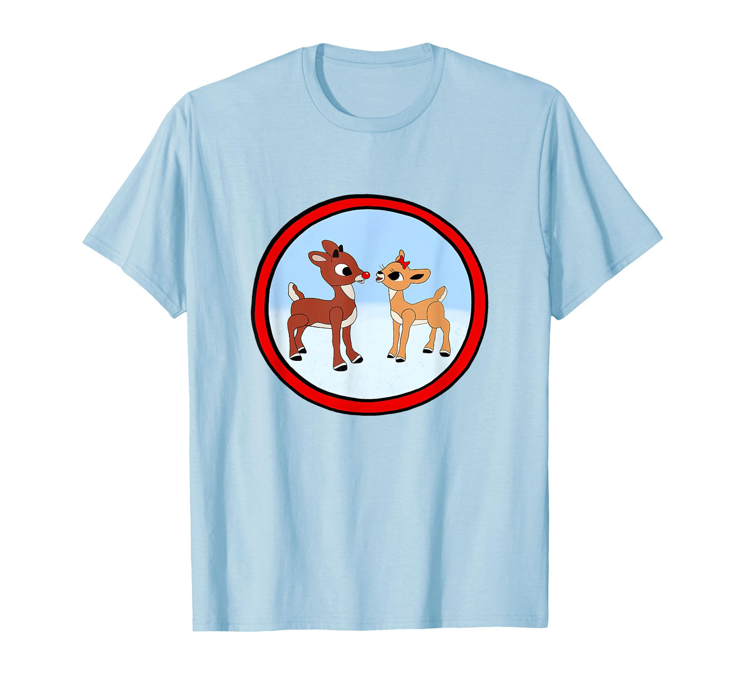 Rudolph And Clarice Christmas Kids Girls Tee Reindeer T-Shirt