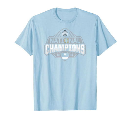 Ohio State Buckeyes National Champs 2024 Official Logo Red T-Shirt