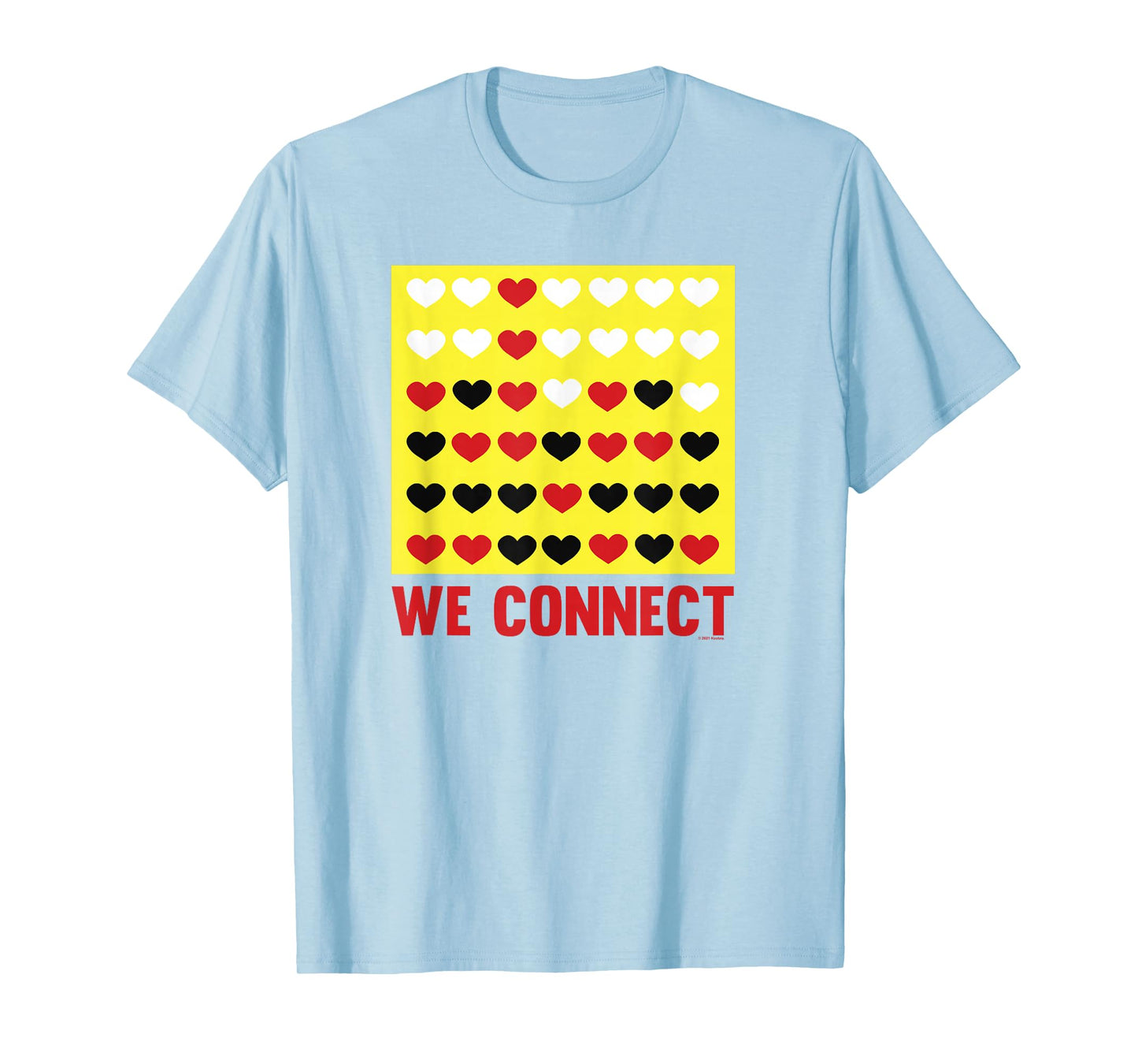 Connect Four Valentine's Day Game We Connect Hearts T-Shirt