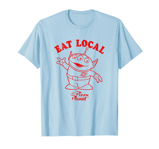 Disney Pixar Toy Story Pizza Planet Alien Eat Local T-Shirt