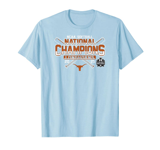Texas Longhorns Softball National Champs 2025 WCWS Gray T-Shirt