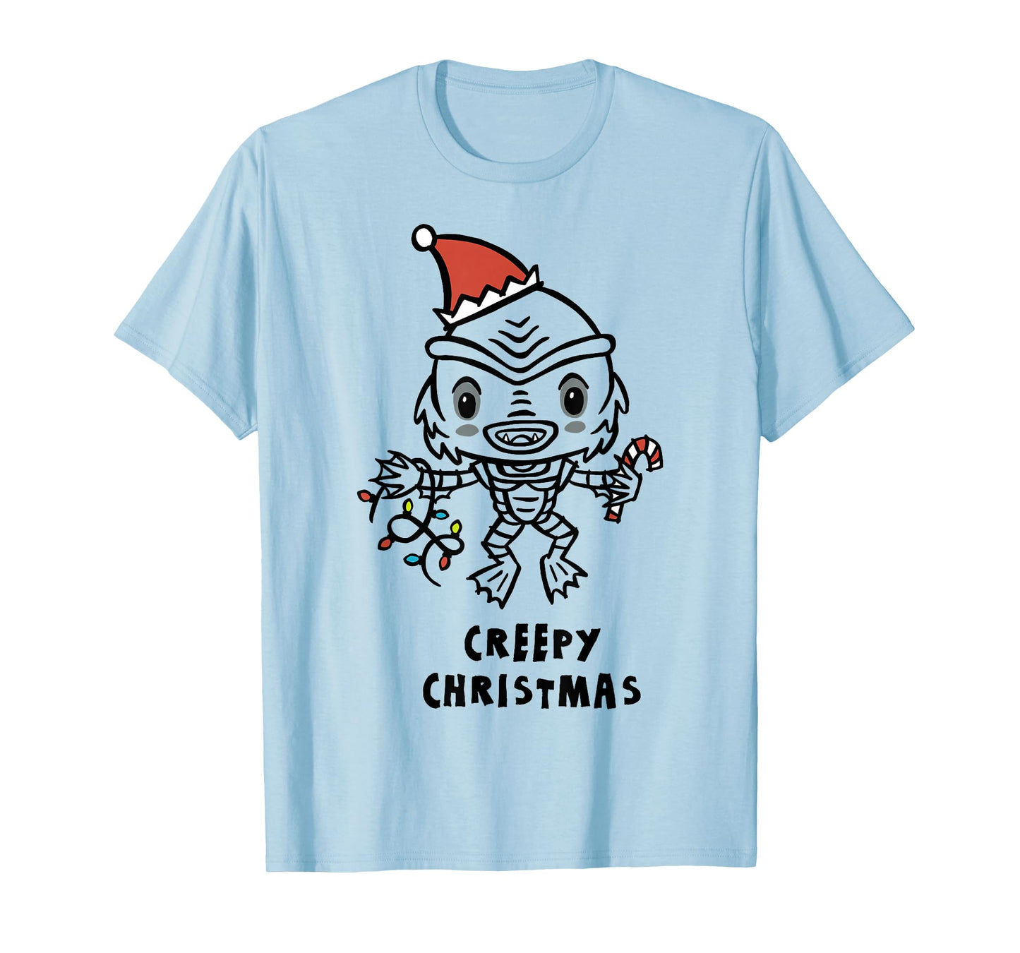 Universal Monsters Christmas Creature From The Black Lagoon T-Shirt