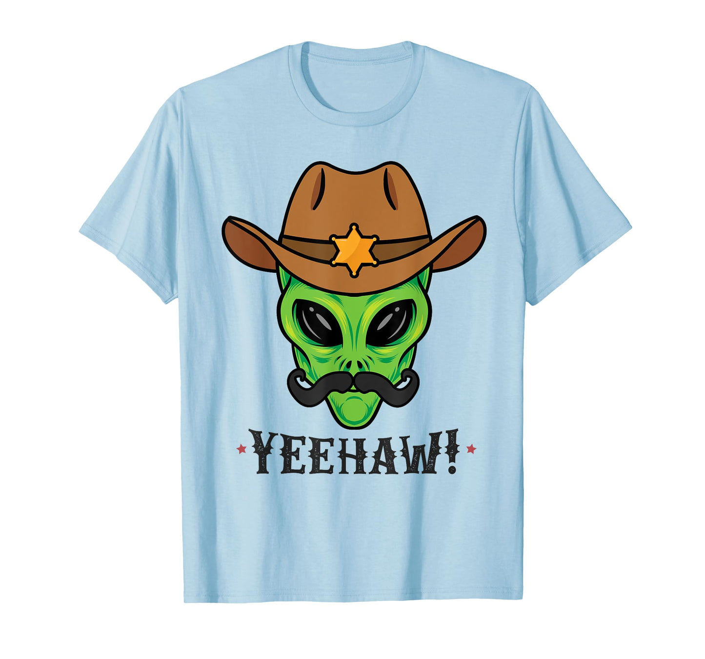 Space Yeehaw Alien Cowboy Halloween Alien Western T-Shirt