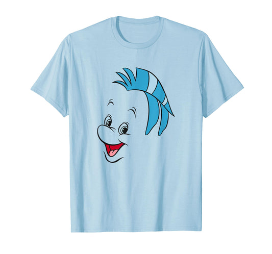 Disney The Little Mermaid Flounder Big Face T-Shirt