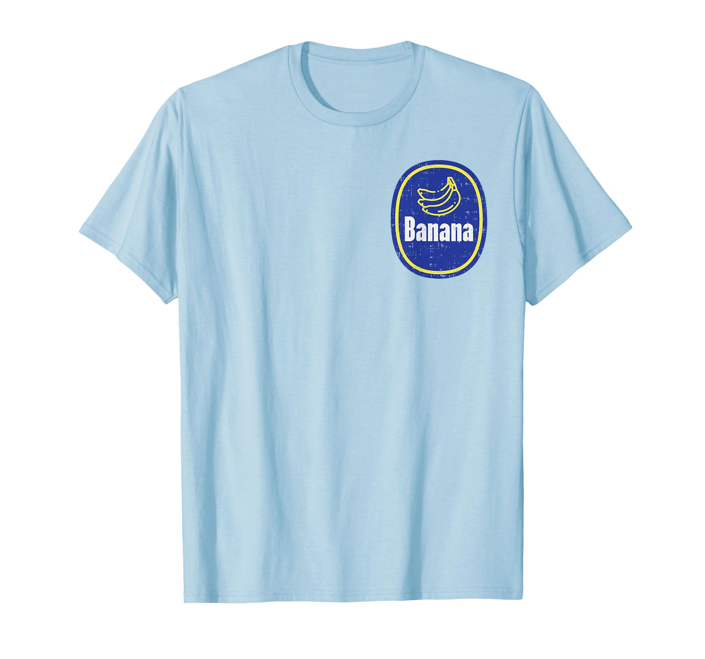 Banana Pocket Sticker Funny Fruit DIY Easy Halloween Costume T-Shirt