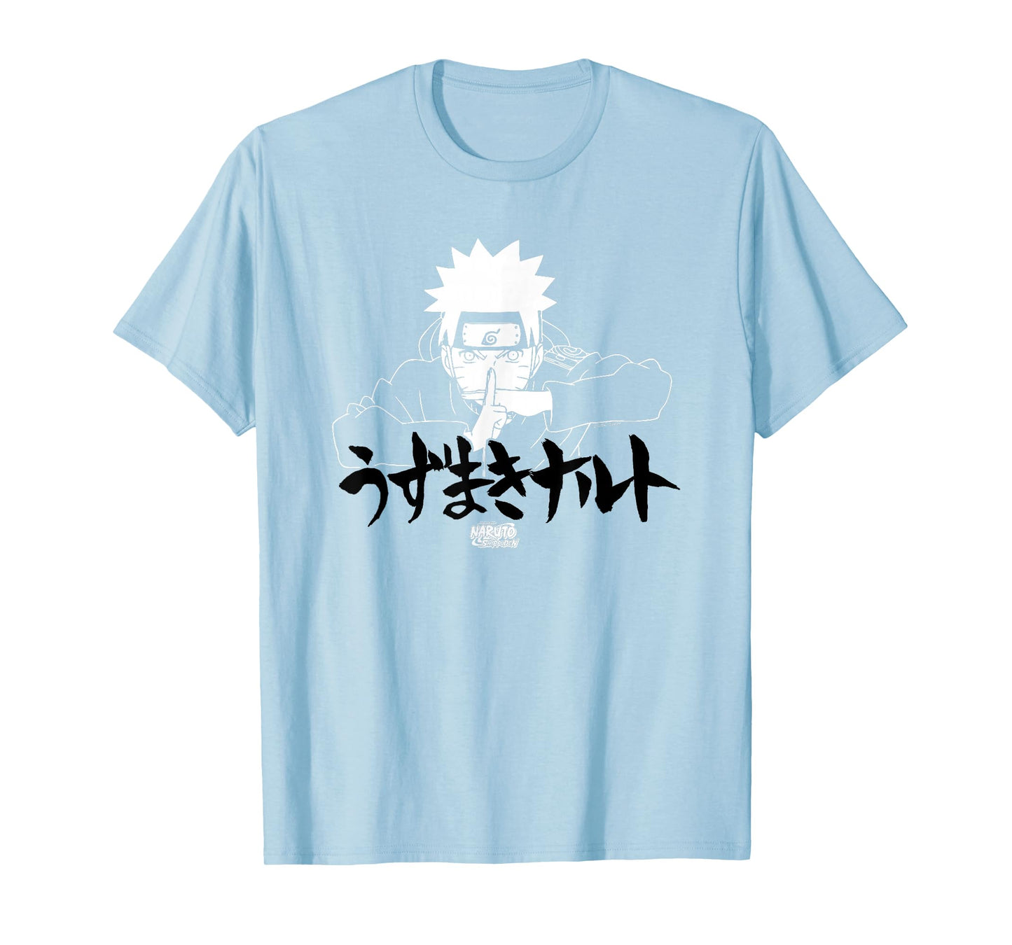 Naruto Shippuden Linear Naruto Jutsu with Kanji Anime T-Shirt