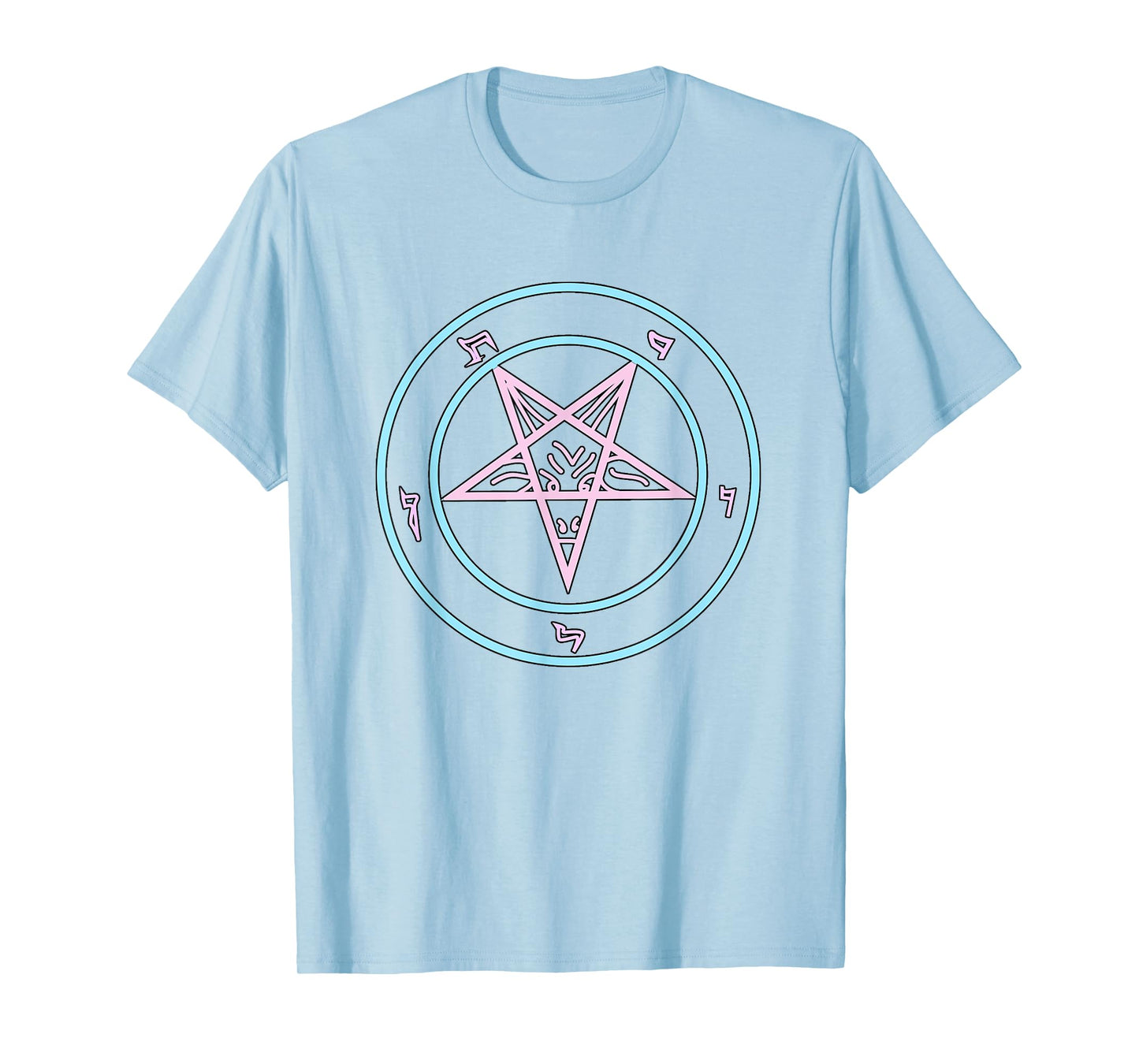Yami Kawaii BLUE PINK Pastel Goth Satanic Lucifer T-Shirt