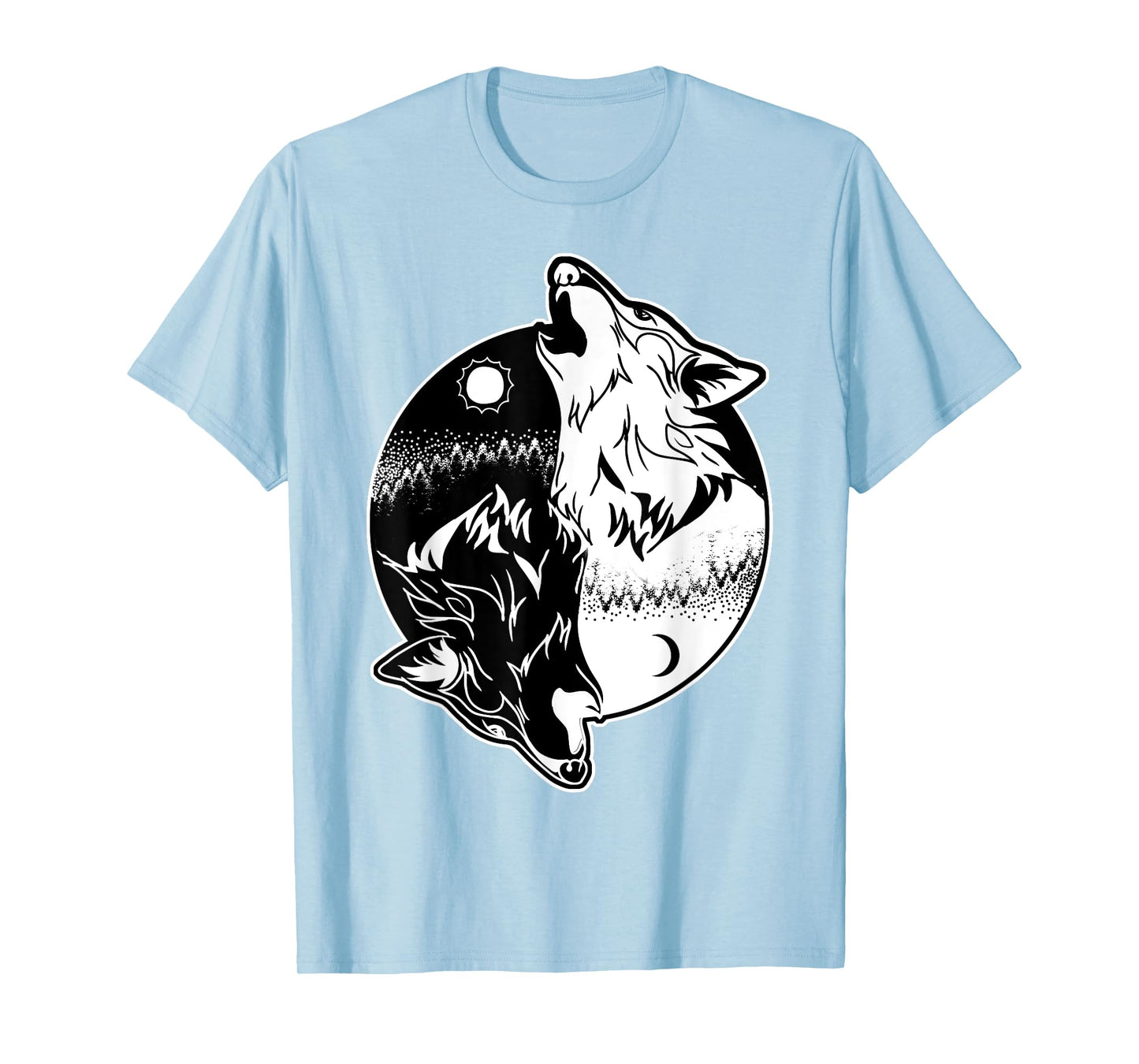 Wolf Yin Yang Shirt Yin Yang Shirt Skoll Wolf Shirt T-Shirt