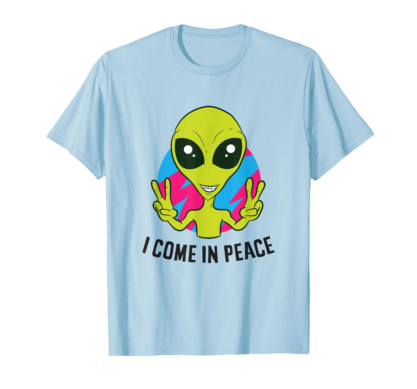 Alien Ufo Space Rave EDM Music I Come In Peace T-Shirt