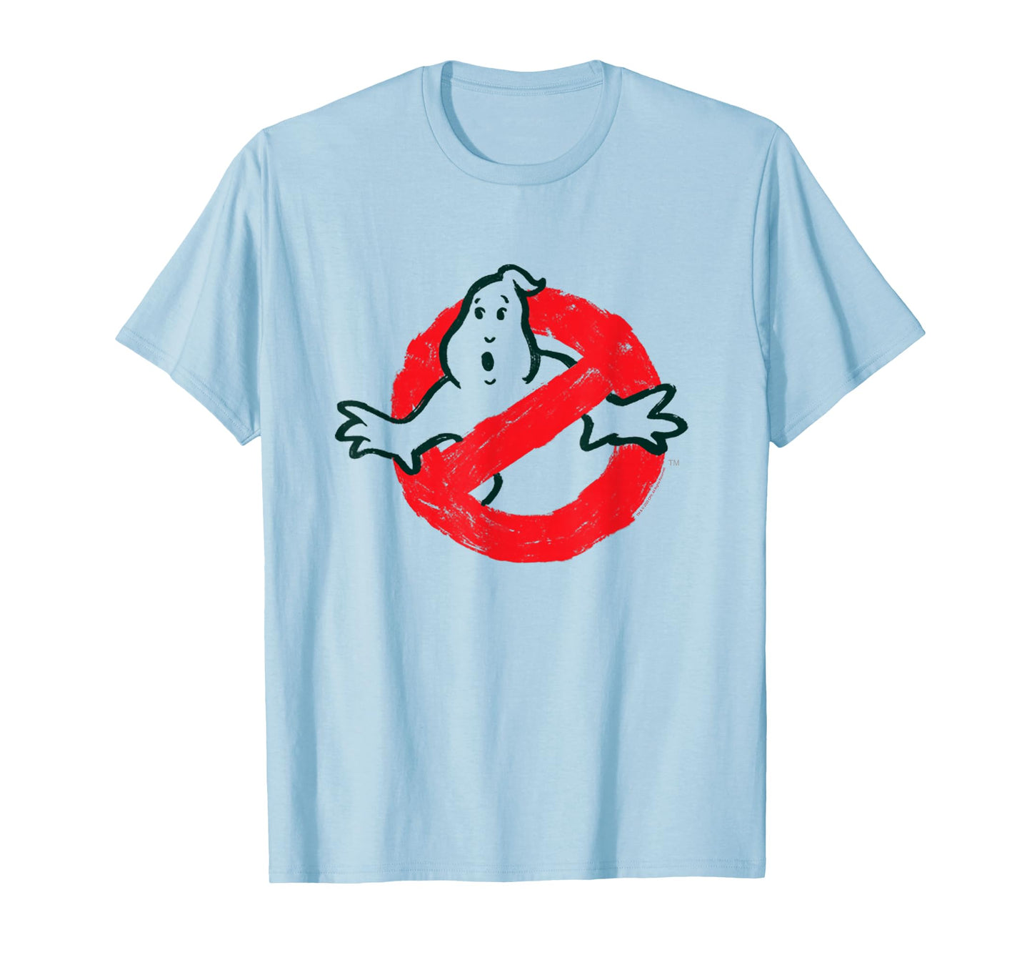 Ghostbusters No Ghost Logo Sketch Retro Movie T-Shirt