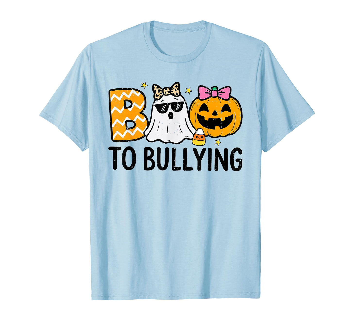 Unity Day Orange Ghost Boo Anti Bullying Halloween Teen Girl T-Shirt