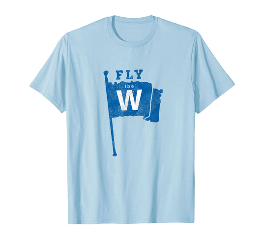 Fly The W Chicago Baseball Winning Flag Distressed T-Shirt