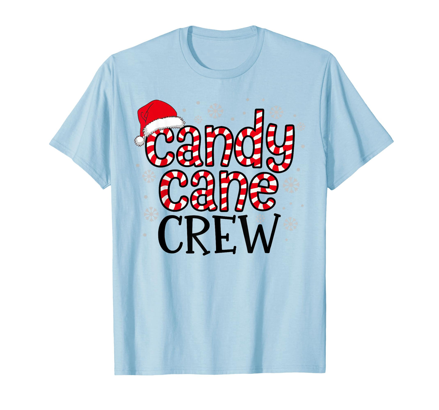 Candy Cane Crew Christmas Squad Xmas Family Matching Santa T-Shirt
