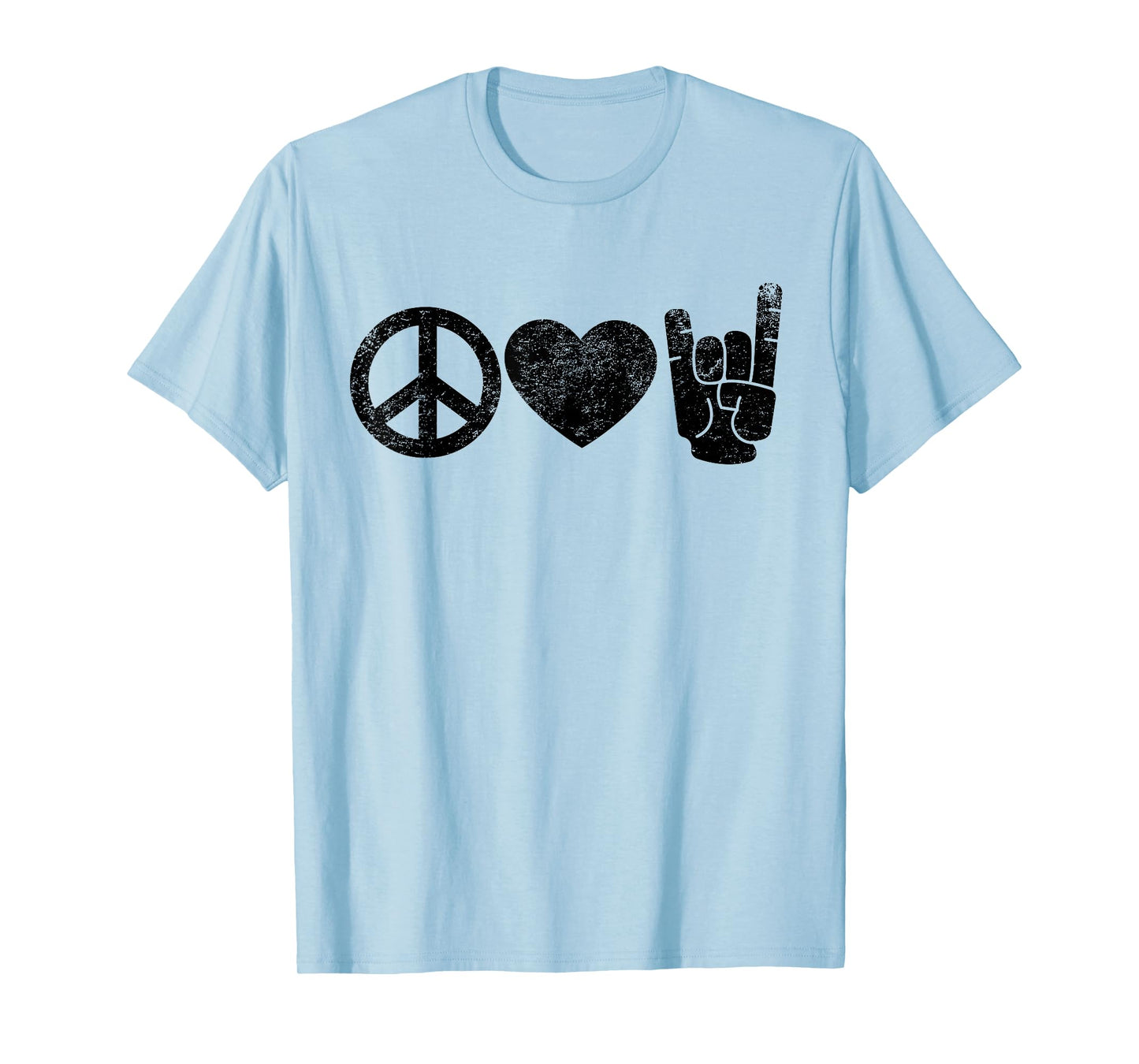 Peace Love Rock and Roll T-Shirt T-Shirt