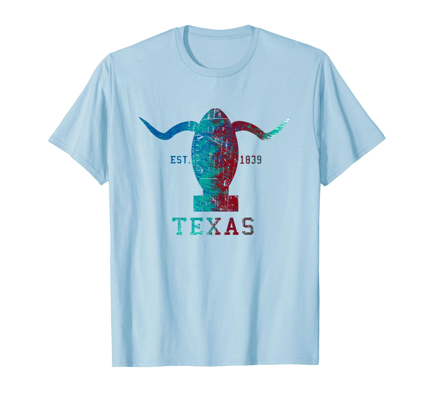 Vintage Texas Austin State Longhorn Silhouette Football Gift T-Shirt